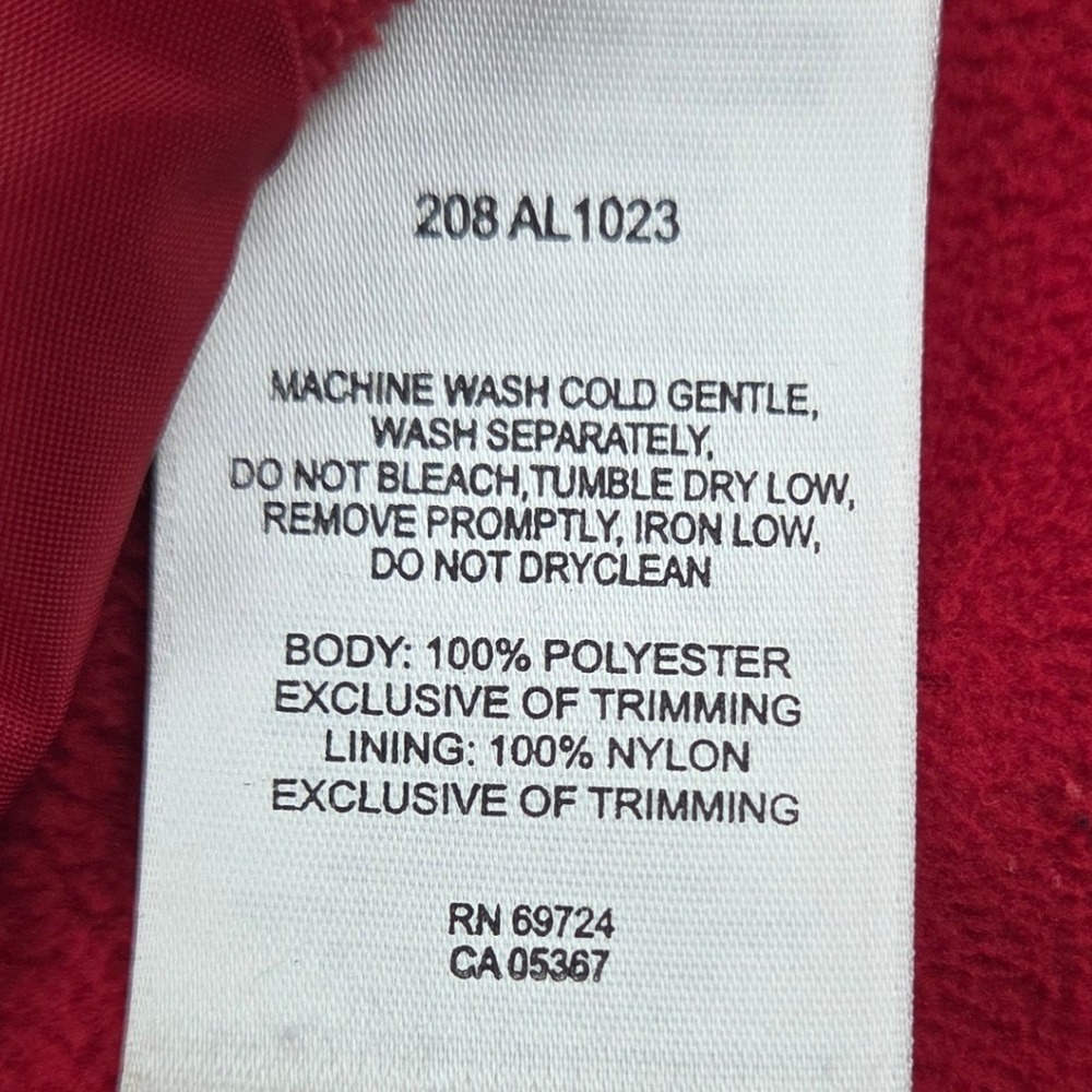 Columbia Womens XL Esmeralda Valley Quilted Vest Red Full Zip Lightweight Fleece - Picture 5 of 6